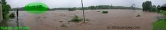 The Pej river in spate on 26th July 2005