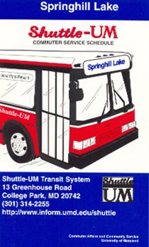 Shuttle bus, University of Maryland College Park