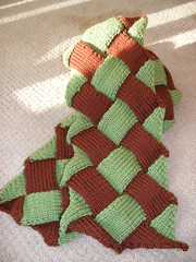 Knitty's Danica Scarf for ISE Pal