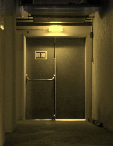 fire exit in the basement