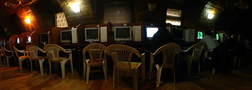 Internet cafe in Baku, Azerbaijan