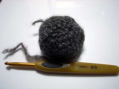 Homespun Crochet Experiment after Felting