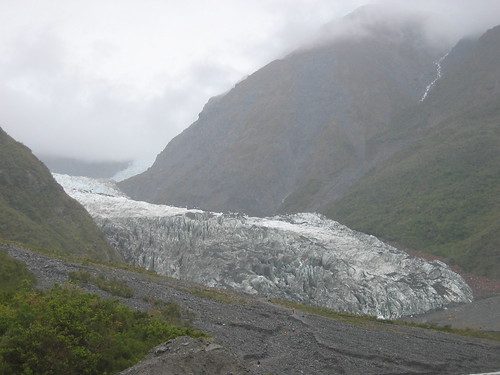 Fox glacier from valley floor