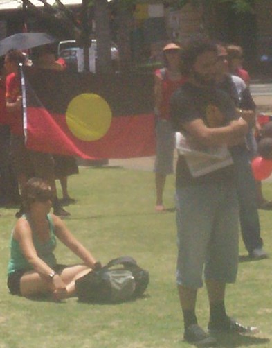 Listening2 - Justice for Mulrunji Rally at Queens Park and March through Brisbane City, Australia, November 18 2006
