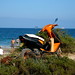 Ibiza - orange moto . playa den bossa