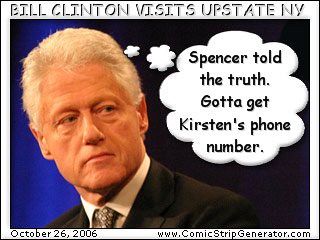 Bill Clinton Visits Upstate New York.