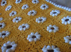 Vintage daisy blanket