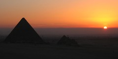 3526f pyramids at sunrise