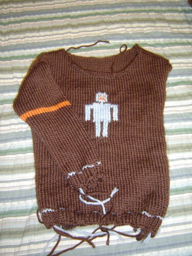 robot sweater with sleeve