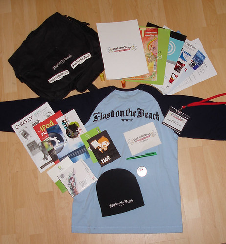 Free goodies from FOTB - a t-shirt, a bag and loads of other stuff