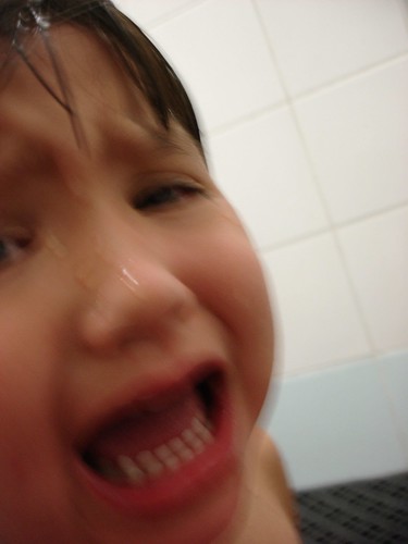Edda crying in shower