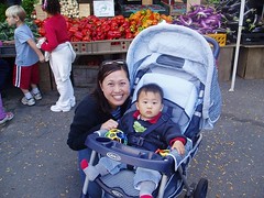 Mommy and me at the farmer's market
