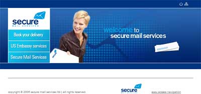 SecureMail homepage