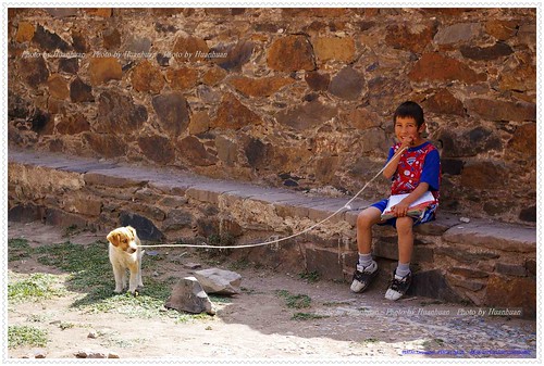 Kid with his dog