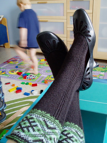Estonian Socks with shoes