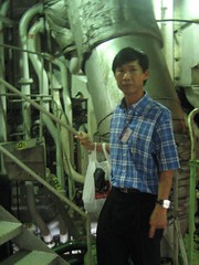 dad in the engine room