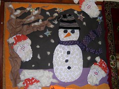 Christmas Snowman display at Stay & Play