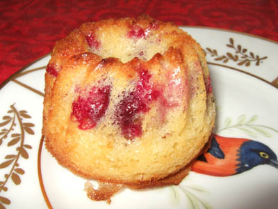 Kouglof-muffin aux griottes+