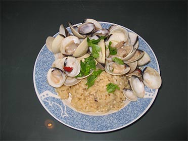  Rissotto and Clams 
