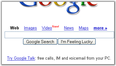 Google Talk-Werbung