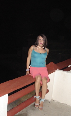 Jessica In a Balcony by Night
