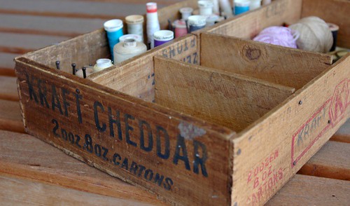 vintage sewing box