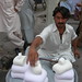 Selling cheese in the street, Peshawar
