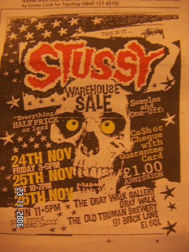 Stussy sample sale