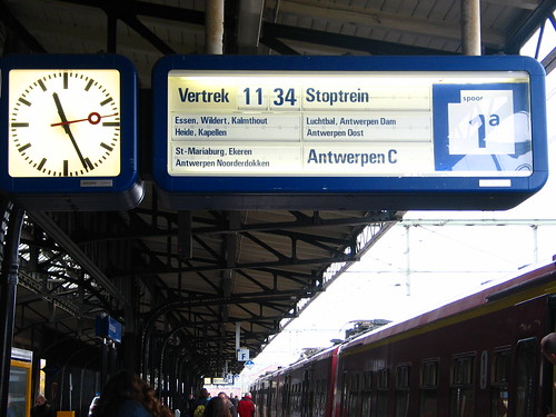 Os comboios que vão para Antuérpia