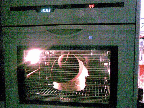 Hat drying in oven