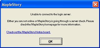 MapleStory: Unable to connect to the login server - MapleTip ...