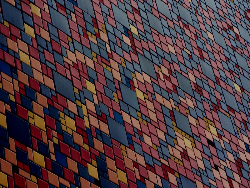 Colored Tiles At Fogo De Chao