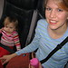 Mom and Adeline in plane