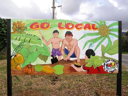 Local foods billboard, Pohnpei
