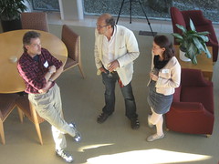 Bruce, Bengt & Maria chatting below