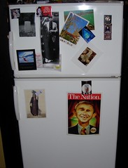 Warped picture of the fridge