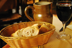 bread, water and wine