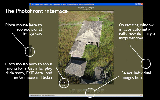 PhotoFront interface