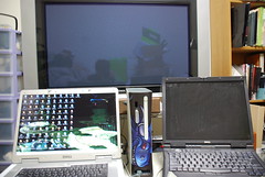 X-BOX 360 is taller than notevbook pc.
