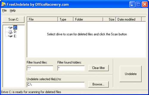 freeundelete file recovery
