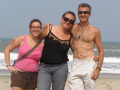 Sarah, Me, Gavin, Hoi-An beach
