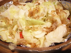 dried bonito roiled with cabbage