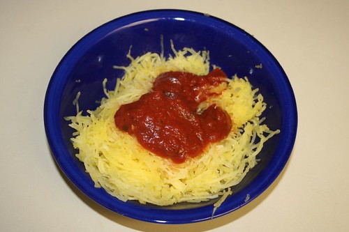 Spaghetti squash -- it's what's for dinner