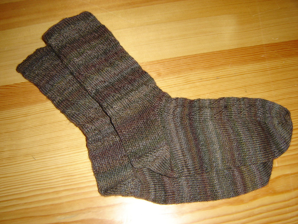 Diagonal Rib Socks