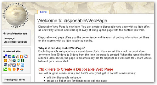 disposablewebpage