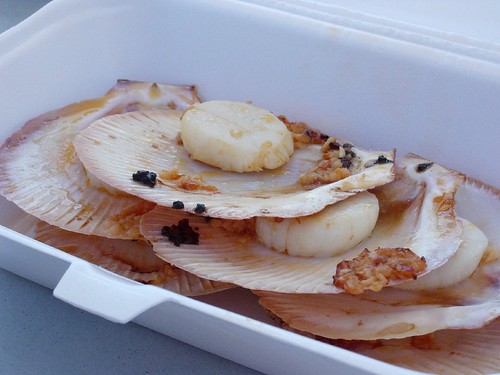 Garlic Scallops in shell
