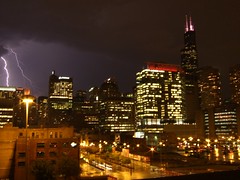 Lightning over Chicago