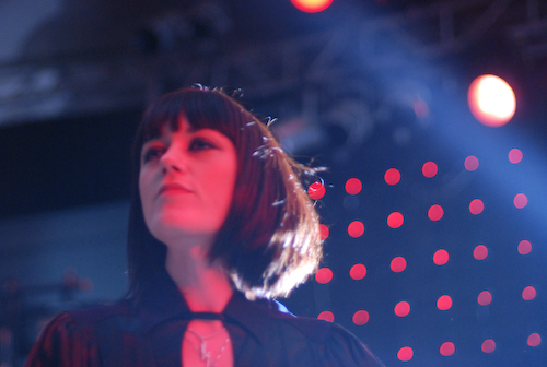 Helen Marnie lead singer of Ladytron treated the crowd to an hour and a 