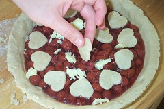 GFCF Cherry Pie - adding top crust