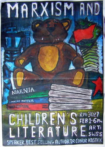 Marxism and Children's literature poster with Dr. Conor Kostick